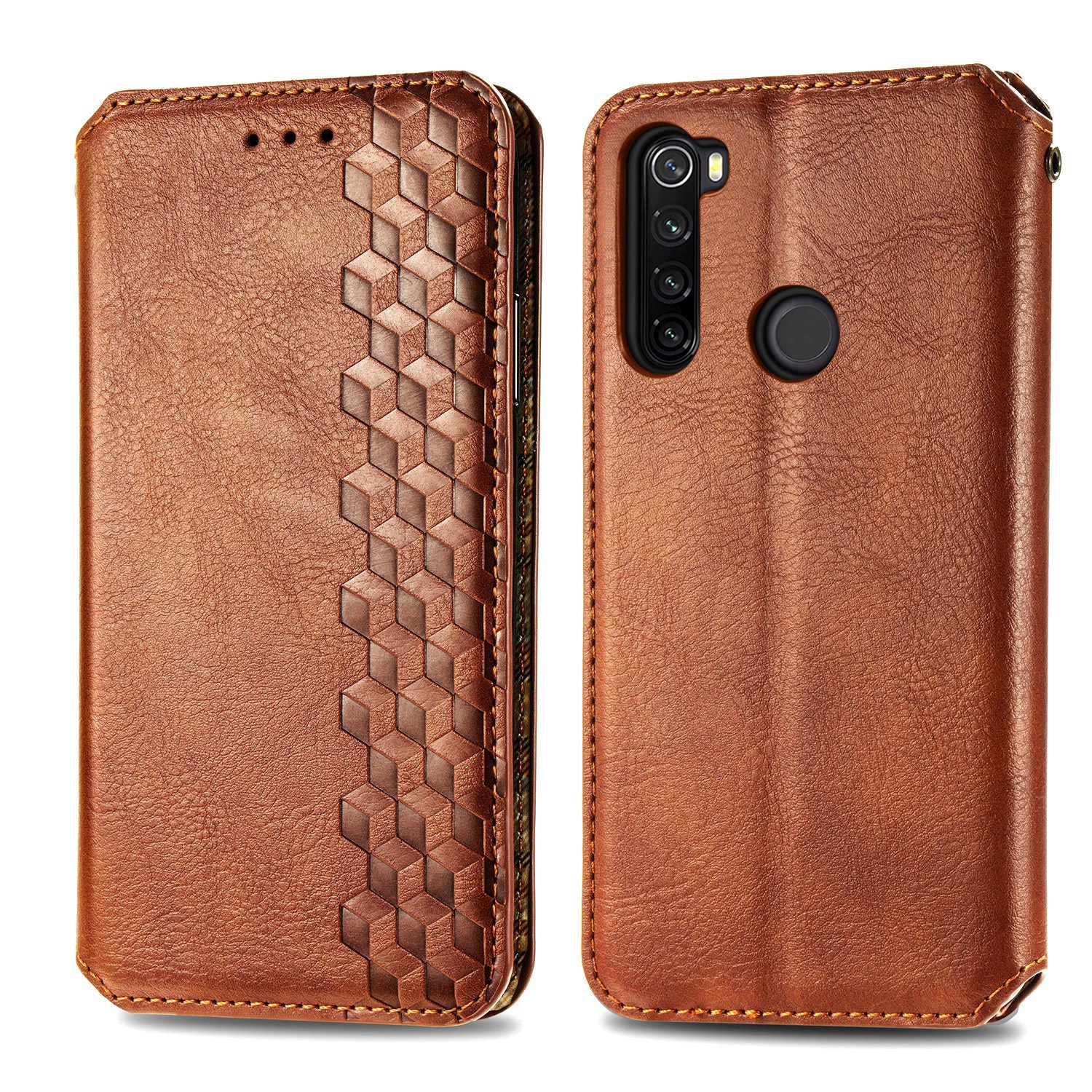 For Xiaomi Redmi Note 8T Rhombus Imprinted Wallet Case PU Leather Stand Magnetic Absorption Phone Cover For Xiaomi Redmi Note 8T Rhombus Imprinted Wallet Case PU Leather Stand Magnetic Absorption Phone Cover